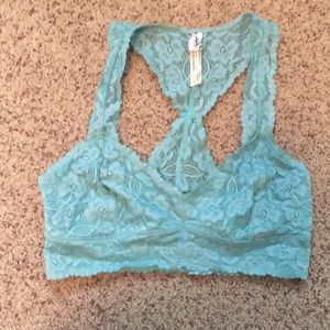 Free People teal bralette